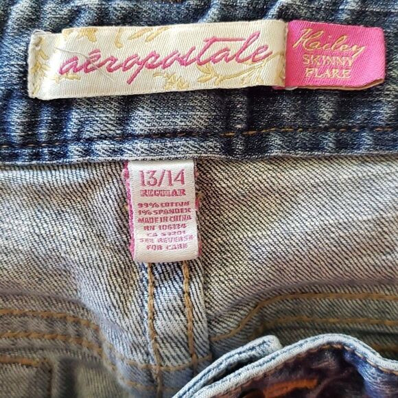 Aeropostale Kailey Skinny Flare Jeans - Sz 13/14 - Picture 4 of 7